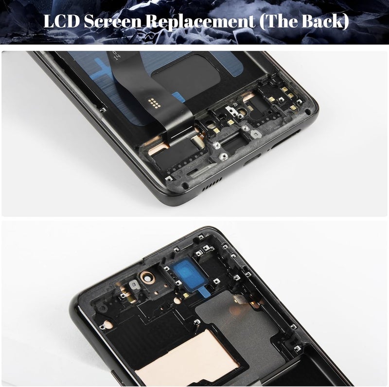 SRJTEK OLED for Samsung Galaxy S21 Ultra 5G Screen Replacement for Galaxy S21 Ultra 5G LCD Display for SM-G998U SM-G998b/DS Ddigitizer Touch Screen Repair Part + Tools(Black With Frame,With Fingerprint) - Image 5